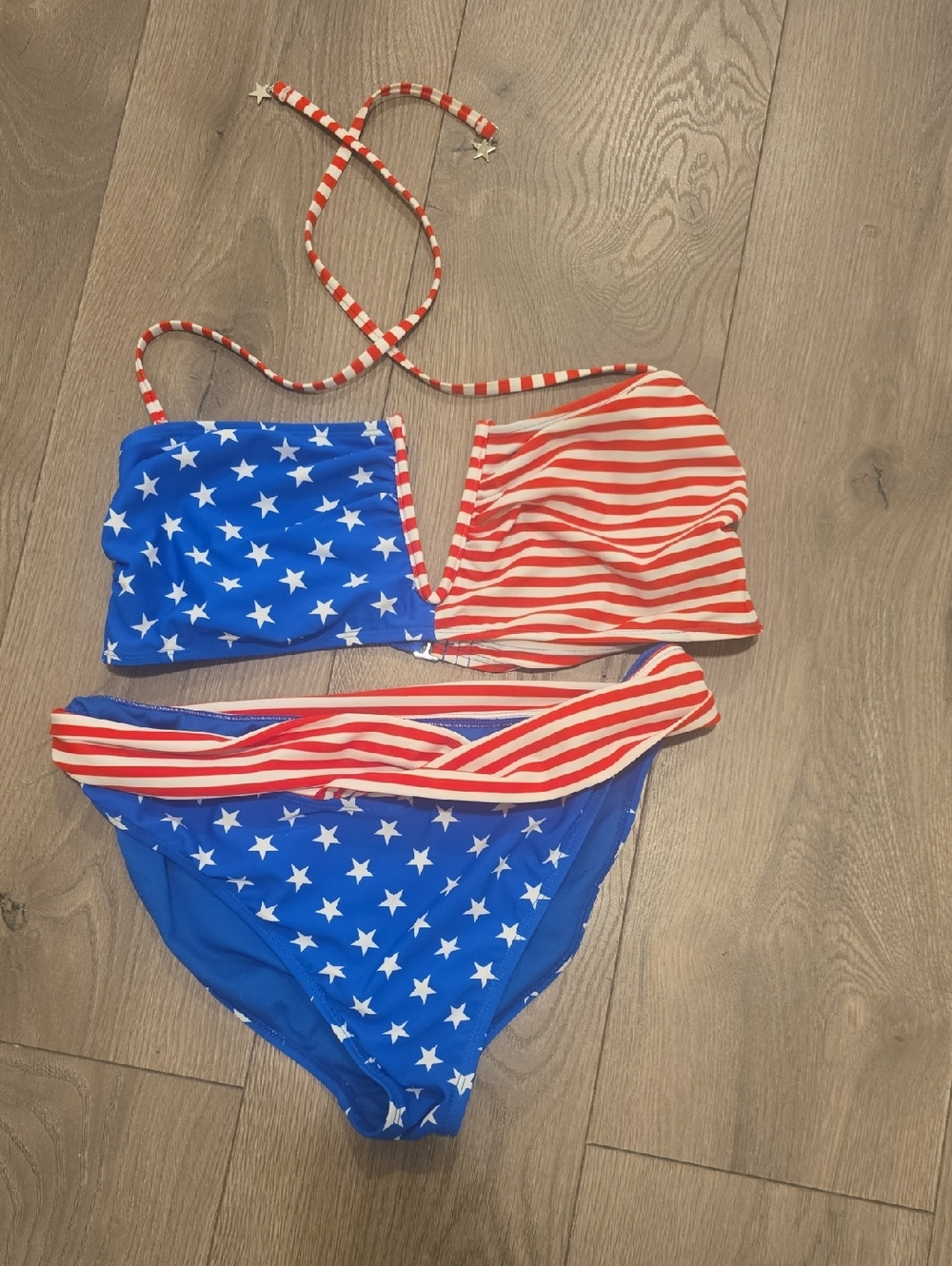 Kids Red & Blue Stars & Stripes Bikini Swimsuit